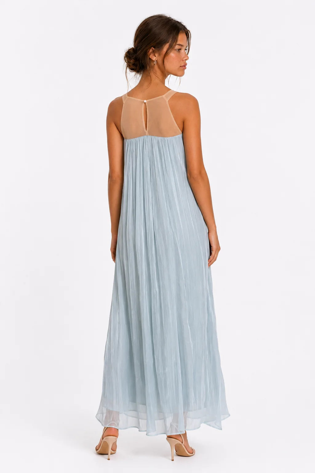 Ice blue embellished maxi dress, image 4